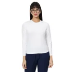 Women's Premium White Under Scrub Top