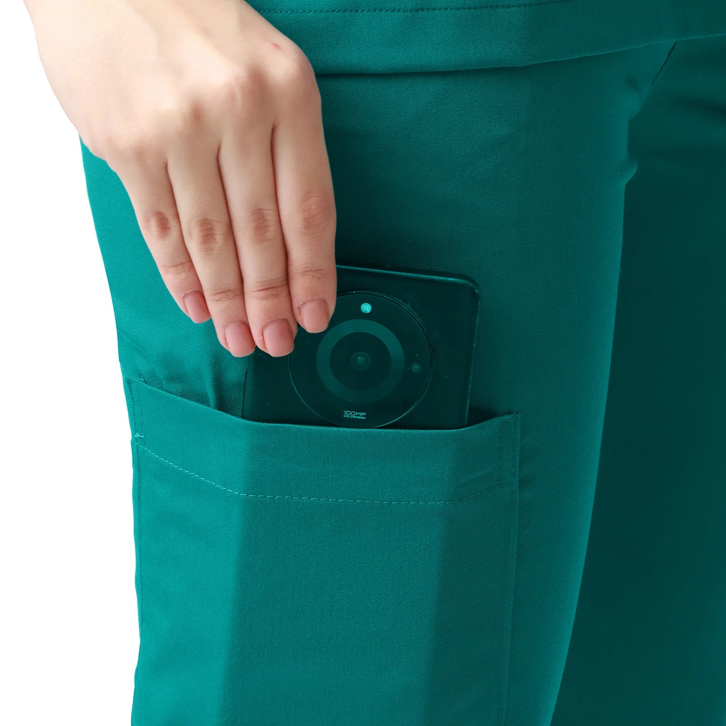 Women's Aqua Scrub Suit 2-Way Stretch / Liquid Repellant Free Embroidery (SMART FIT) - Image 35