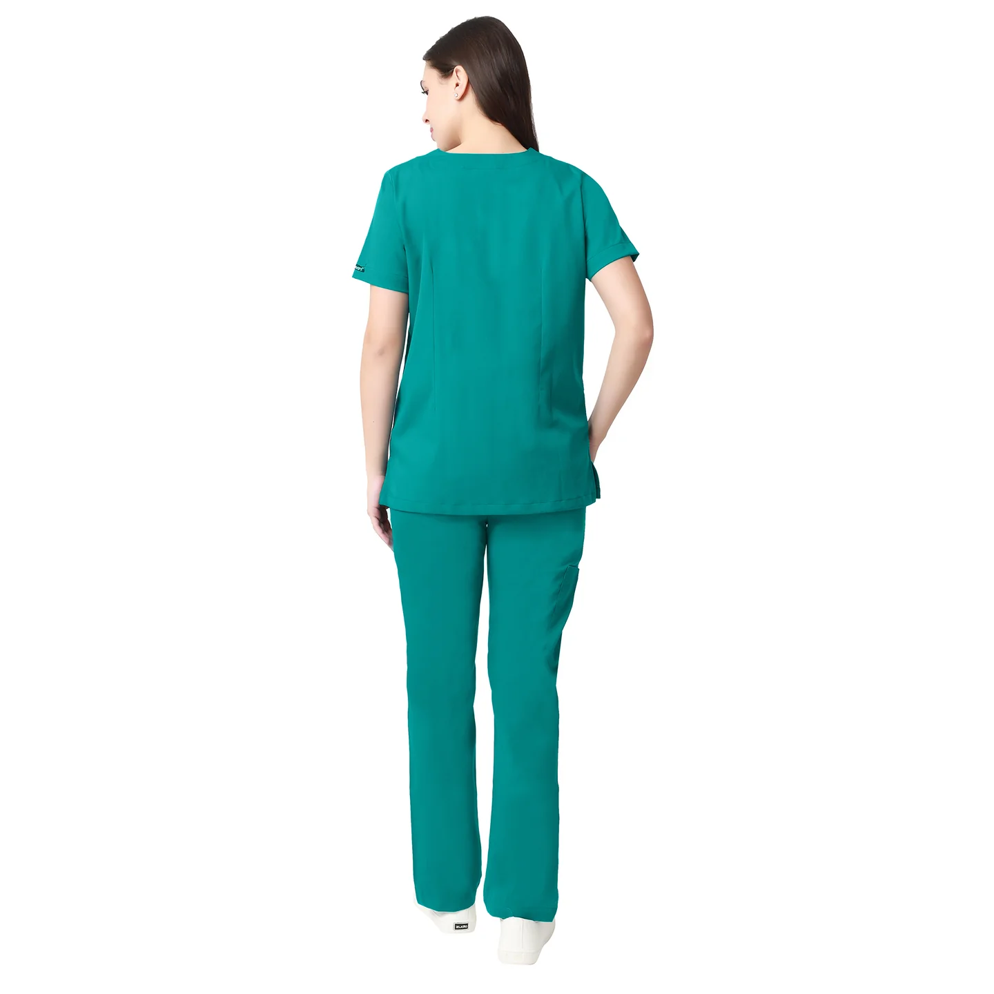 Women's Aqua Scrub Suit 2-Way Stretch / Liquid Repellant Free Embroidery (SMART FIT) - Image 33