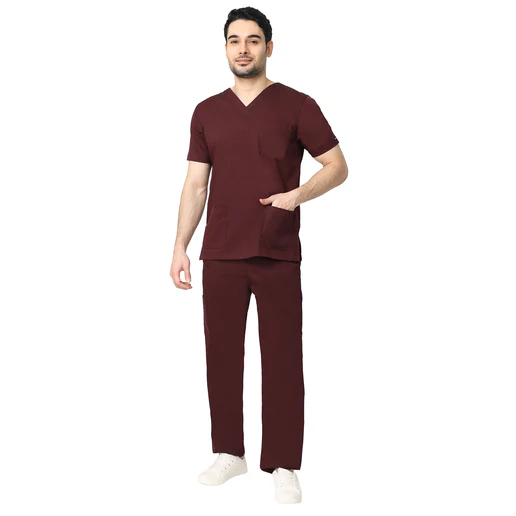 Men's Aqua Scrub Suit 2-Way Stretch / Liquid Repellant Free Embroidery (SMART FIT) - Image 11