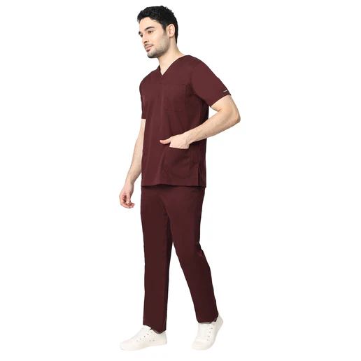 Men's Aqua Scrub Suit 2-Way Stretch / Liquid Repellant Free Embroidery (SMART FIT) - Image 14