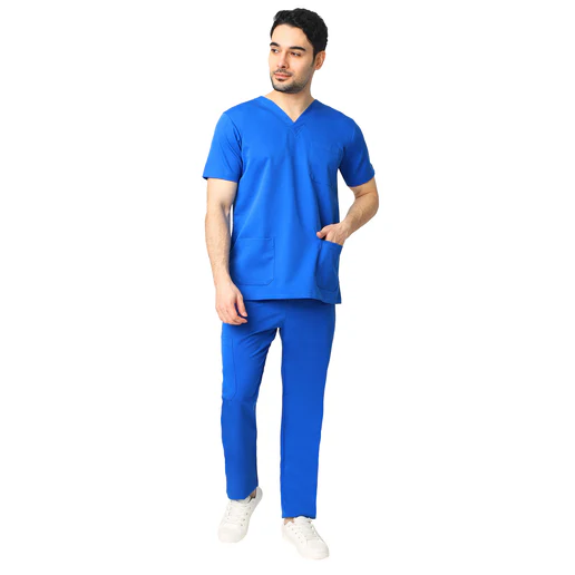 Men's Aqua Scrub Suit 2-Way Stretch / Liquid Repellant Free Embroidery (SMART FIT) - Image 20