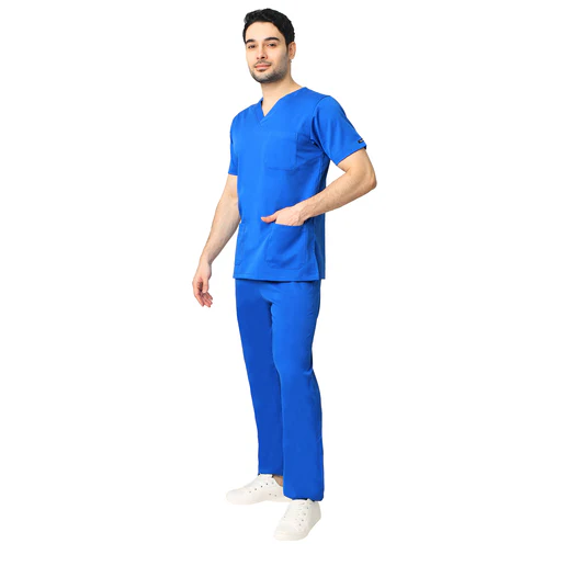 Men's Aqua Scrub Suit 2-Way Stretch / Liquid Repellant Free Embroidery (SMART FIT) - Image 23