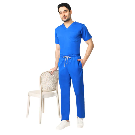 Men's Aqua Scrub Suit 2-Way Stretch / Liquid Repellant Free Embroidery (SMART FIT) - Image 26