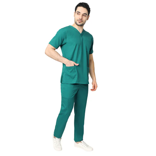Men's Aqua Scrub Suit 2-Way Stretch / Liquid Repellant Free Embroidery (SMART FIT) - Image 31