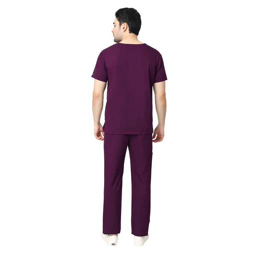 Men's Aqua Scrub Suit 2-Way Stretch / Liquid Repellant Free Embroidery (SMART FIT) - Image 4