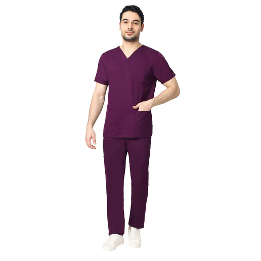Men's Aqua Scrub Suit 2-Way Stretch / Liquid Repellant Free Embroidery (SMART FIT) - Image 5