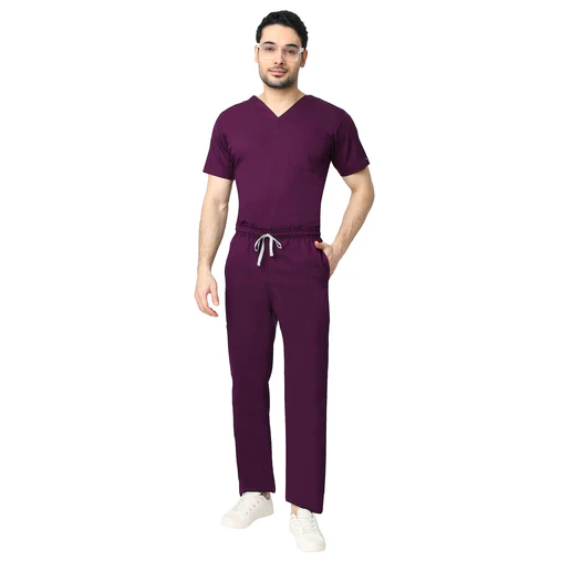 Men's Aqua Scrub Suit 2-Way Stretch / Liquid Repellant Free Embroidery (SMART FIT) - Image 9
