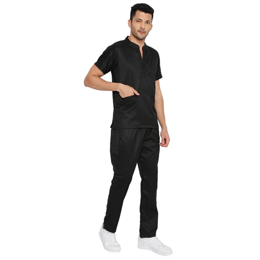 Men's LYF Chinese Collar Scrub Suit- Free Embroidery (REGULAR FIT) - Image 32